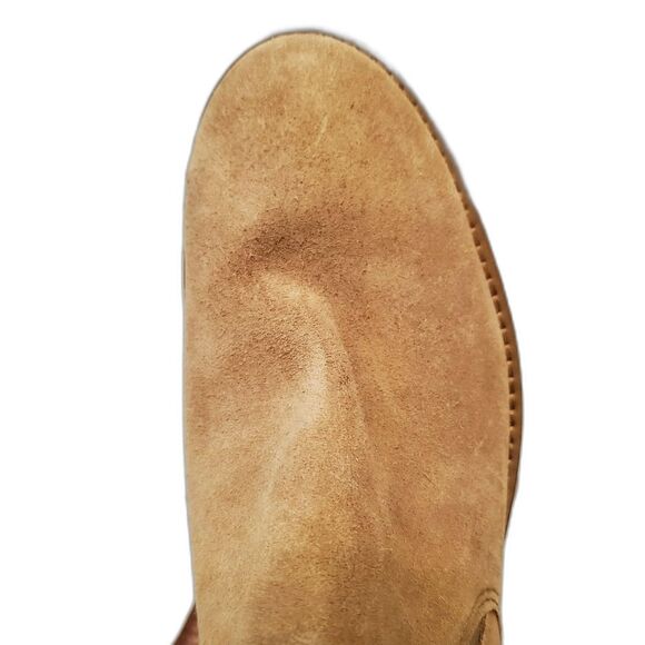 LL Bean Bootie Women's Size 7M (B) Tan Brown Suede Ankle Boots Slip-On Classic - Picture 6 of 12